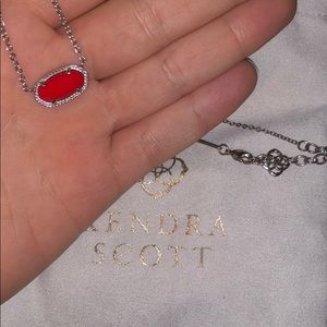 Red and Silver Necklace